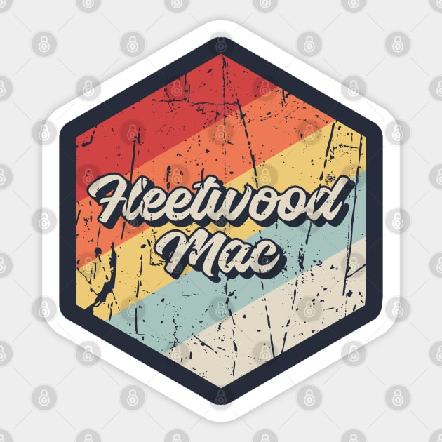 Fleetwood Mac Retro Sticker by Arestration
